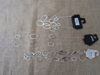 12X Fashion Trend Necklace with Loop Circle Charms