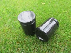 12Pc Black Screw Empty PET Jars Storage Container 550ML 85x120mm