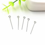 500Gram Silver Plated Eye Pins Jewelry Finding 32mm Long