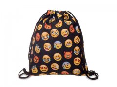 5Pcs New Emoji Drawstring Backpack Reusable Satchel Grocery Shop 5Pcs New Emoji Drawstring Backpack Reusable Satchel Grocery Shop