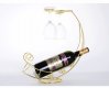1X Golden Wine Rack Bottle Bracket Holder Decor