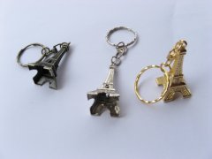 50 Metal France Eiffel Tower Key Ring