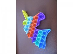 6Pc Funny Unicorn Shape Push Pop Bubble Fidget Toy Pop It Game