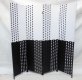 1X Double Sided Knitted Room Divider 4 Panels Folding Screen