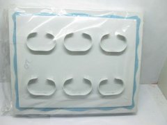 1X New Light Blue Edged Watch Bracelet Display Case