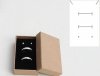 12 Coffee Kraft Plain Design Gift Boxes Cardboard Jewelry Boxes