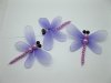 50 Purple Fairy Dragonfly Jewellery Charms Pendants