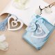 10X Silver-Metal Heart Bookmark w/Tassel Wedding Favor