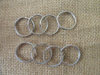 260Pcs Nickel Plated Split Ring Split Key Chain Rings 2.5cm
