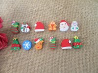 6Packs x 6Pcs Christmas Designed Erasers Stationery