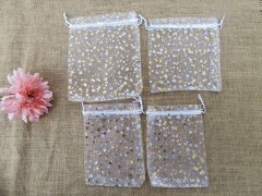 5Packs x 4Pcs Stars Printed Drawstring Jewelry Gift Pouches Asso