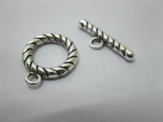 100 Sets Twist Jewelry Toggle Clasp Jewelry Finding