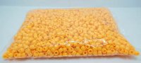 1100 Plastic Deep Yellow Barrel Pony Beads 6x8mm