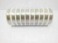 10 Rolls X 8Meters Copper Line Tiger Tail Wire 0.5mm Silvery