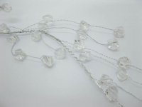 4Pcs Clear Acrylic Beaded Floral Beaded Garland Branch