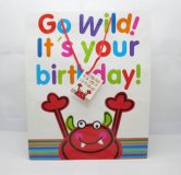 50Pcs "Birthday" Paper Gift Shopping Bags - Cartoon Crab