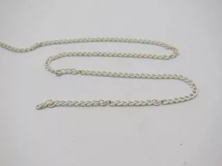 1Pack X 100 Meters Coloured Curb Chain Jewelry Finding - White