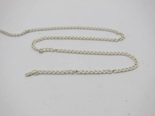 1Pack X 100 Meters Coloured Curb Chain Jewelry Finding - White