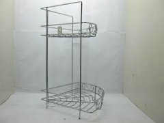 1X New MINI 2-Layer Corner Bath Bathroom Rack Display