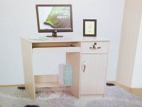1X White Oak Office Home Computer Desk Cabinet 1000x580x750mm