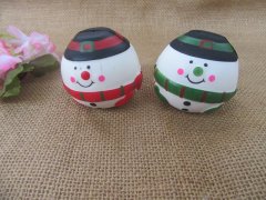 12Pcs Anti-stress PU Foam Snowman Ball Squeeze Reliever Ball
