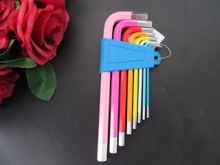 8Pcs Wrench Set Hex Wrench Allen Key Mixed Color Hex Keys