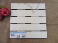 5Pcs Plywood Slat Board DIY Wall Hanging Home Decor