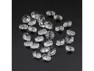 100 Double-Drilled Handcraft Crystal Faceted Beads 20mm