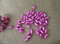 250g (430Pcs) Fuchsia Teardrop Simulate Pearl Beads Loose Beads