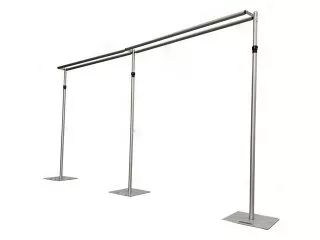 1Set Aluminium 2 Layer Backdrop Stand Background Support 6x3m