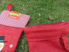 3Pkts x 2Pcs Christmas Xmas Santa Claus Stocking Random Color 3Pkts x 2Pcs Christmas Xmas Santa Claus Stocking Random Color