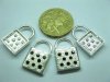 150 Bulk Metal Lock Pendants Jewelery Finding