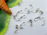 200pcs Silver Plated Knot Covers Bead Tips