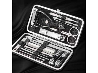 1Setx 19Pcs Nail Clippers Manicure Pedicure Nail Care Set With C