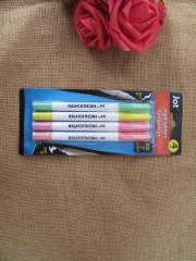6Sheet x 4Pcs Highlighter Marking Pens Home Office Use
