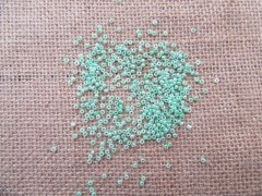 7Pkts X 400Pcs Light Green Glass Seed Beads 3mm