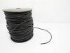 100 Metres Black Rubber Jewelry Beading Cord 2.5mm