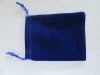 50 Blue Velvet Drawstring Gift Jewelry Pouches 12x10cm