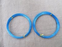 10Rolls X 3Meters Aluminium Craft Wire 2mm Thick - Royal Blue