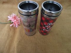 10Pcs Insulated Water Bottle Coffee Tumbler 450ML Wholesale