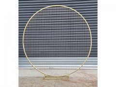 1X Golden Heavy Duty Base Large Circular Wedding Garden Arch 200