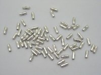 500 Shiny Metal Tube Spacer Beads Jewelry Finding