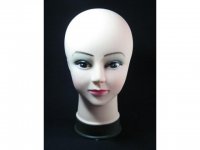 1Pc Bald Head Torso Mannequin Hairdressing Head