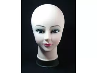 1Pc Bald Head Torso Mannequin Hairdressing Head