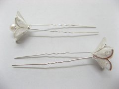 1Pc Elegant Silver Bride Hairpin 1Pc Elegant Silver Bride Hairpin
