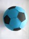 1X Inflatable Beach Garden Football Soccer Ball Black Blue