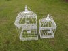 1Set White Cube Flying Butterfly Luxury Hanging Bird Cage