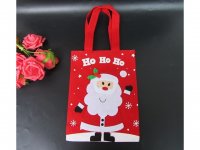 12Pcs Red Santa Claus Christmas Candy Bag Hand Bag Gift Bag