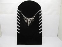 1Bag X 2Pcs Black Velvet Necklace Display dis-n79