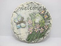 12 New White Garden Foot Stepping Step Stone Decoration